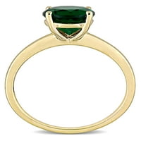 1- Карат Т.Г.В. Создаден прстен за ангажман со жолто злато од 10kt жолто злато