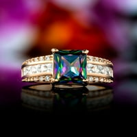 Peermont Emerald го намали мистичниот топоз изјава прстен во 18K розово злато преклопување