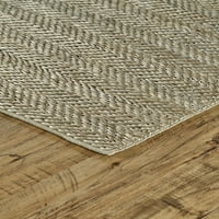 Kno природно рачно изработено килим, цврста боја, гулаб сива, 9ft-6in 13ft-6in