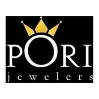Pori Jewelers 10k цврсто розово злато дијамант-секори u Почетна приврзоци со ланец кутија