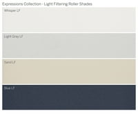 Колекција за прилагодени изрази, ролери за филтрирање на безжична светлина, сина, должина од 20 ширина 48