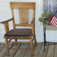 Меморија од пена столче перница-квадрат 16 ”16,25” кадифен стол подлога со врски и поддршка за ПВЦ точка за кујна, трпезарија