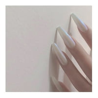 кеусн притиснете на ноктите долги, 3д кристали ковчег нокти со дизајн лажни нокти со лепак за жени