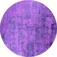 Ахгли Компанија Затворен Круг Ориентални Пурпурна Индустриска Област Килими, 7 ' Круг