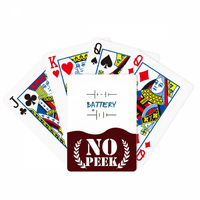 Полнење На Батеријата Плус Минус Ѕиркаат Покер Картичка За Играње Приватна Игра