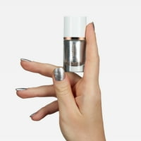 Фузија вегански лак за нокти, сребрена обвивка метално сиво сребро