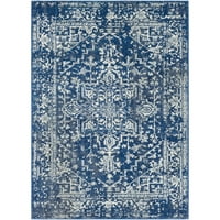 Уметнички ткајачи Харпуп Медалјон област килим, темно сина боја, 5'3 7'3