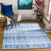 Уметнички ткајачи Vello Blue 7'10 10 'Глобален килим за гранична област