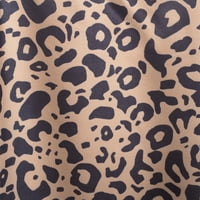Heartbreake Juniors на леопард печати миди фустан за печатење на миди