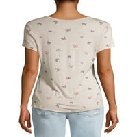 Без граници за печатена маица за вратот на јуниори