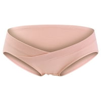 Пуавкоер Жени Бременост Со Низок Струк Голема Големина Стомак Поддршка Едноставни Модни Гаќи За Бременост Што Дишат Облека Чевли И Додатоци 3XL Розова