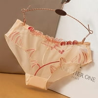 Крит на чипка на чистата секси шуплива облека од долна облека од свилени гаќички
