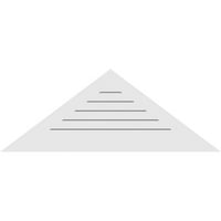 60 W 25 H Триаголник Површински монтирање ПВЦ Гејбл Вентилак: Функционален, W 3-1 2 W 1 P Стандардна рамка