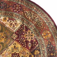 Персиската легенда на Сафавие Каган ја зафати килимот во областа на волна од Нов Зеланд, црвена и 'рѓа