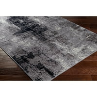 Уметнички ткајачи Wanderlust Апстрактна област килим, Црна морнарица, 6'7 9 '