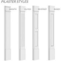 5 W 82 H 2 P рамен панел PVC Pilaster W Стандарден капитал и база