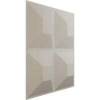 Ekena Millwork 7 8 W 7 8 H SWINDON ENDURAWALL Декоративен 3Д wallиден панел, Ultracover Satin Blossom White White