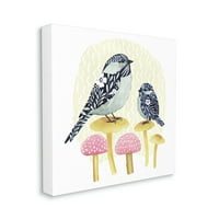 Ступел Индустрии Цветни Птици Качени Печурки Животни И Инсекти Сликарство Галерија Завиткани Платно Печатење Ѕид Уметност
