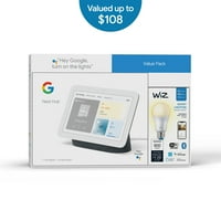 Google Nest Центар Паметен Домашен Дисплеј-Wiz Паметен WI-Fi Поврзан LED СИЈАЛИЦА-Јаглен