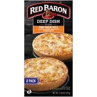 Црвен барон синглови длабоко јадење четири пици со сирење, 11. мл, брои
