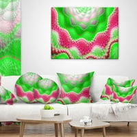 Дизајнрт змија кожа Егзотичен цвет - Апстрактна перница за фрлање - 16x16