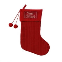 Божиќни Чорапи Украси Мека Плетена Волнена Висечка Декорација За Декор За Детска Соба Торби За Подароци