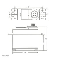 25g Пластична Опрема Серво 4.8-6V За Wltoys RC Автомобил Камион Модел Управување Дел Додатоци