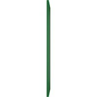 Ekena Millwork 12 W 80 H TRUE FIT PVC Diagonal Slat модерен стил фиксирани ролетни за монтирање, виридијан зелена