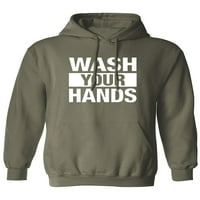 Измијте ги рацете Дуксер Со Качулка За Возрасни