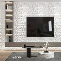 Art3d Декоративни 3Д wallидни панели во дијамантски дизајн, 12 x12 Мет Вајт
