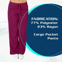 Природни Униформи-Панталони За Чистење Премиум Женски Карго Џеб Панталони за Чистење 9118