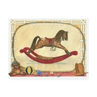 Трговска марка ликовна уметност „лулкај коњ II Детска уметност“ Арт од Тара Фриел